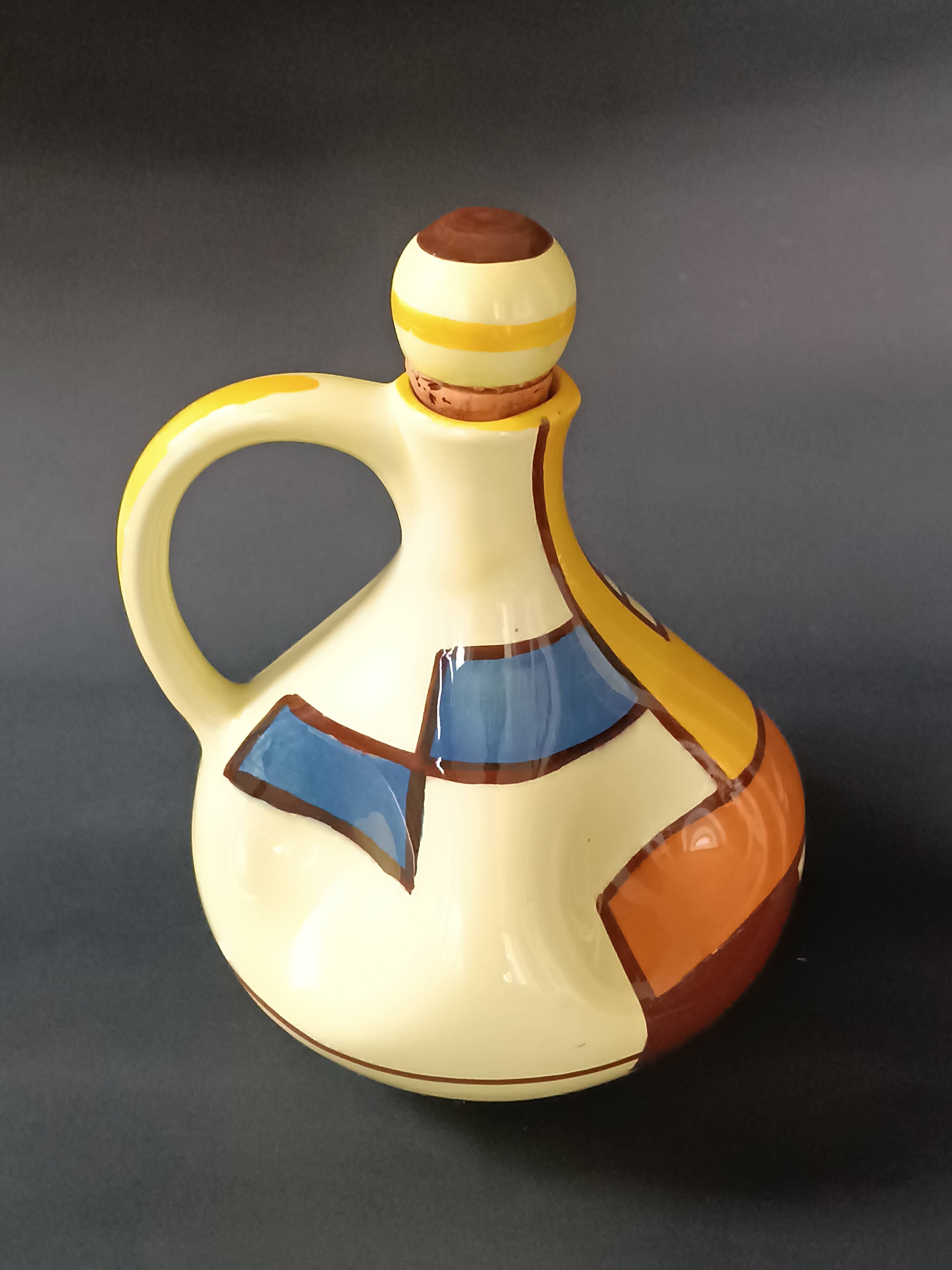 Ceramic carafe bottle designed by Eva Zeisel for Schramberg 1928