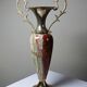 Large decorative onyx and gold metal cassolette, Italy 1960s-70s.