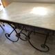 Marble butcher table