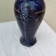 Large antique blue earthenware vase