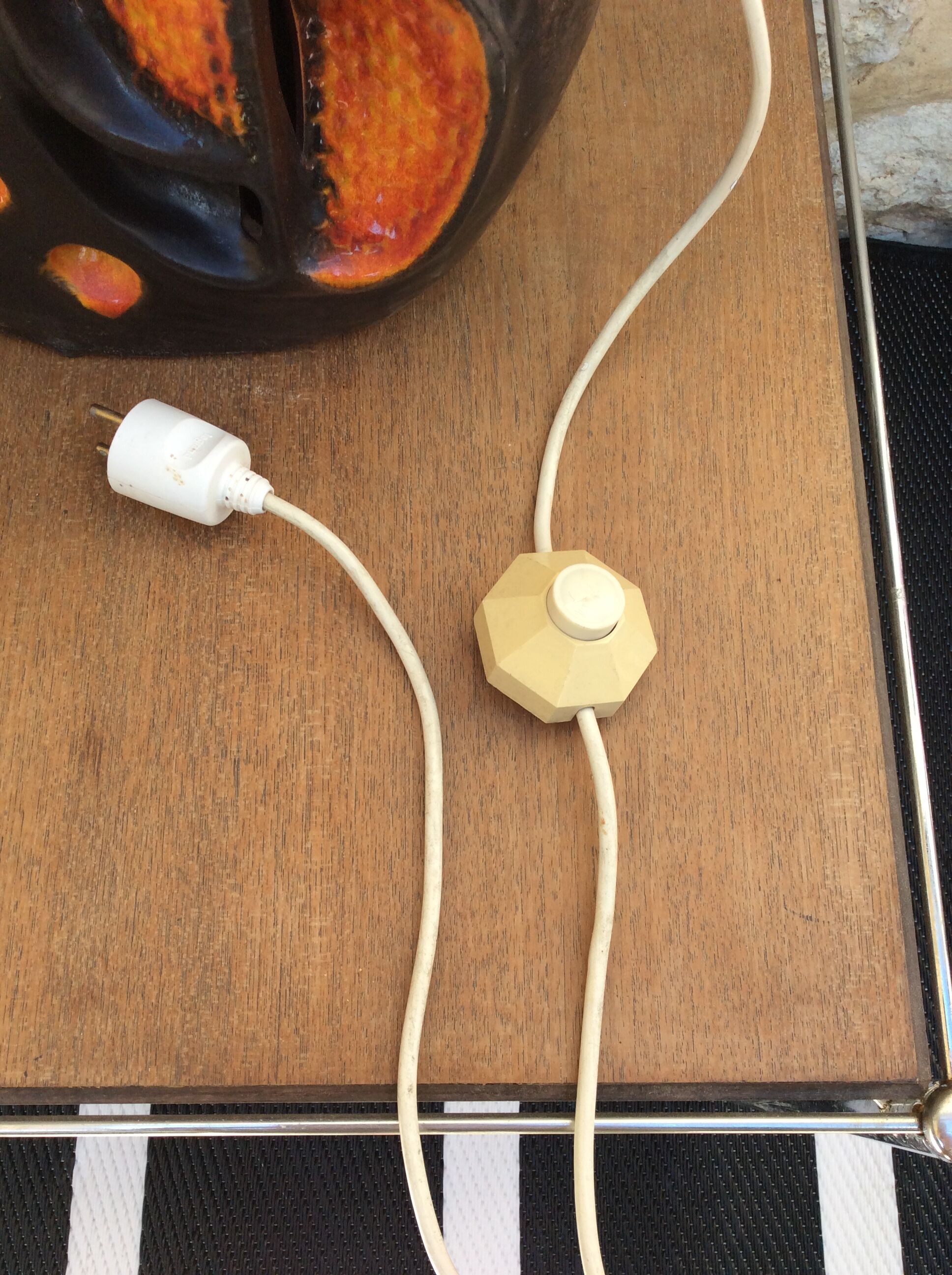 Ceramic floor lamp foot