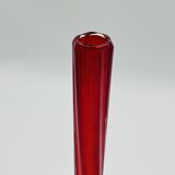 Red two-tone glass soliflore vintage design