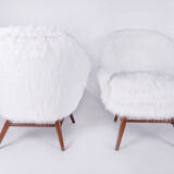 Paire de fauteuils des années 1950