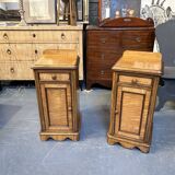 Paire de tables de chevet victoriennes en bois satiné