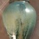 Vintage vase in glazed ceramic, hand-thrown, signature to identify