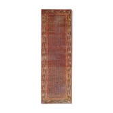 Tapis persan en laine rouge 93x300cm