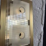 Applique laiton verre Grossmann années 80