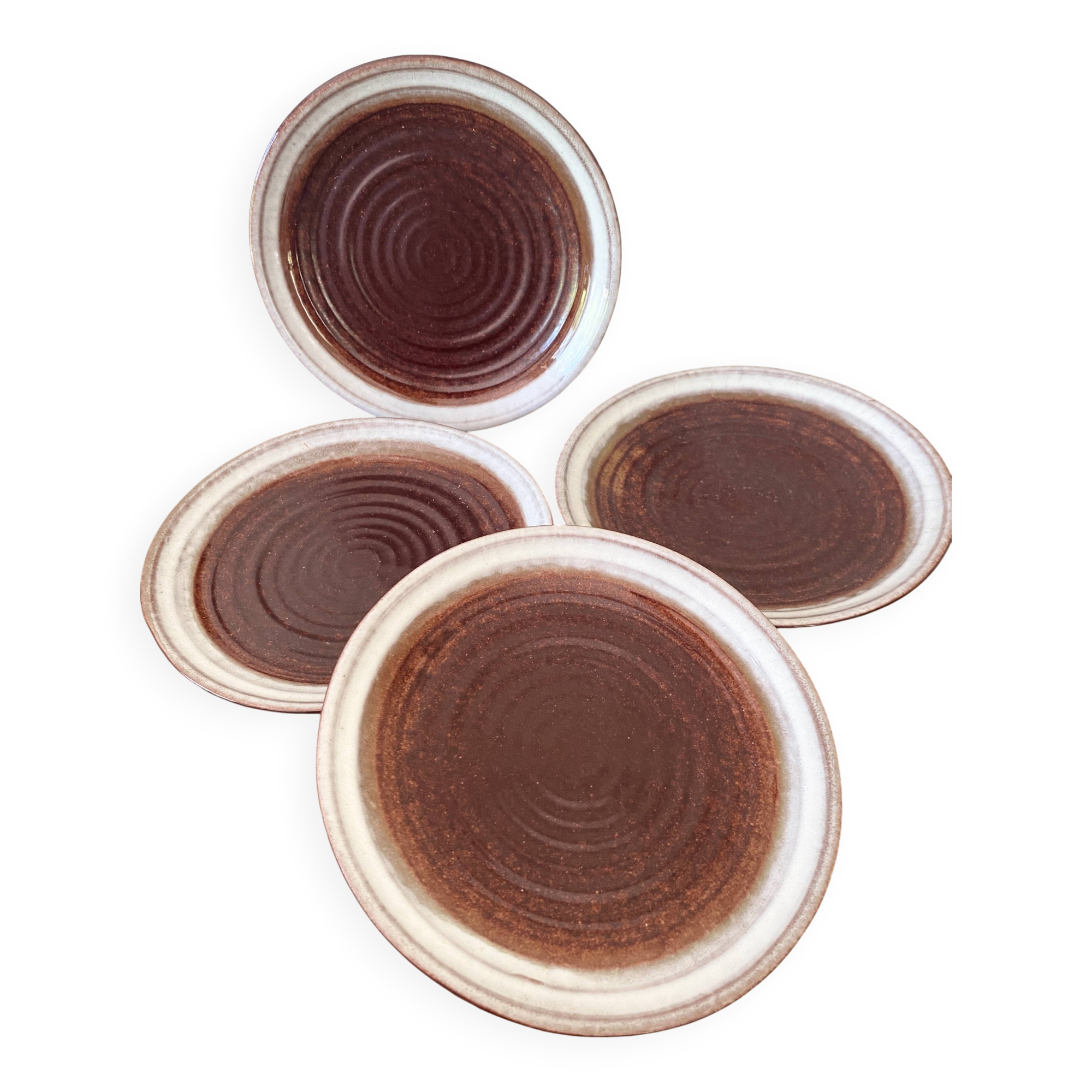 Set of 15 cm ceramic bread plates