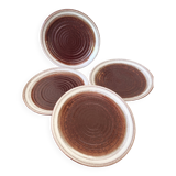 Set of 15 cm ceramic bread plates