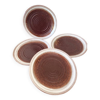 Set of 15 cm ceramic bread plates