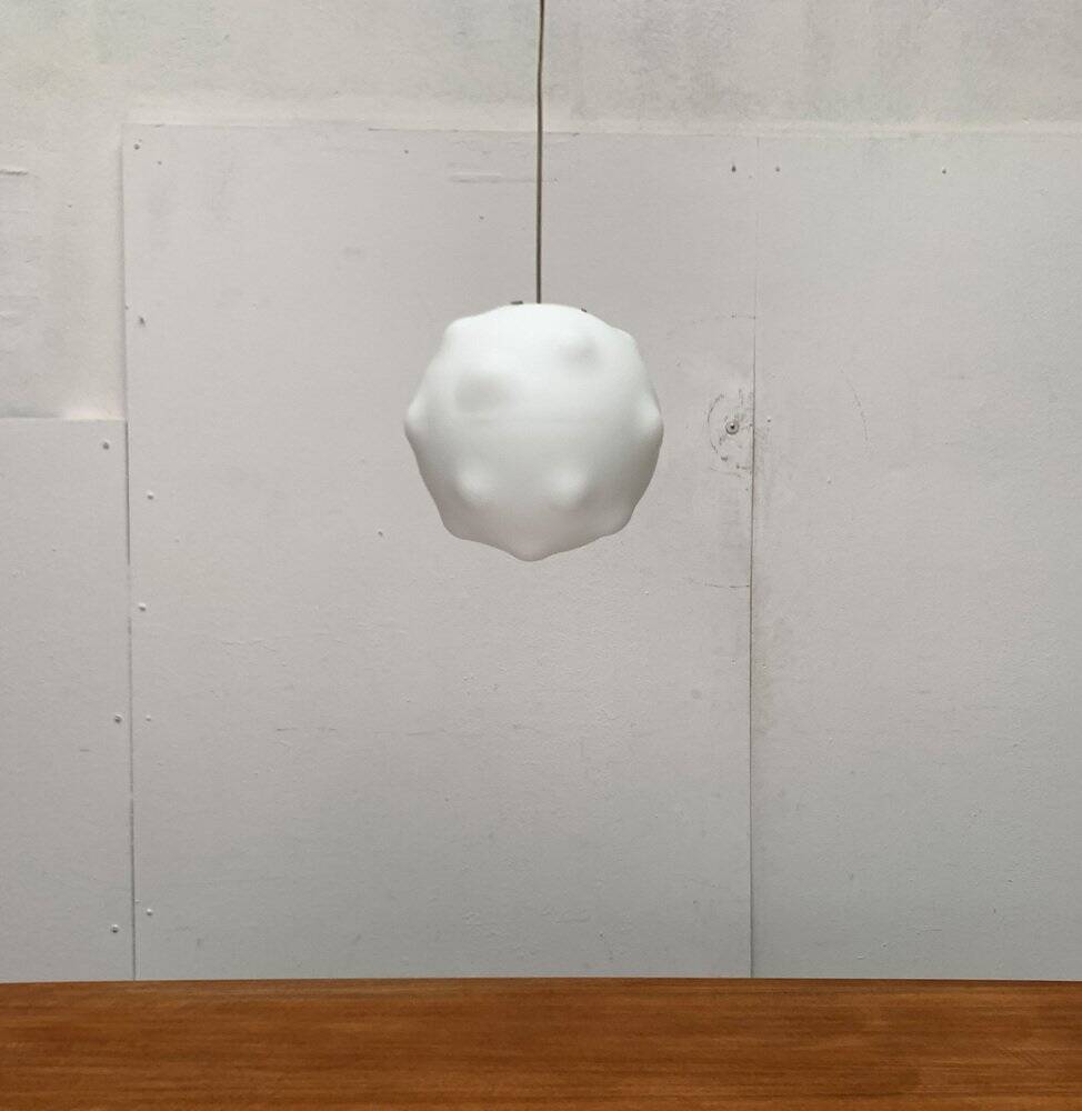 Glass suspension lamp Lampoon postmodern by Aldo Cibic for Foscarini