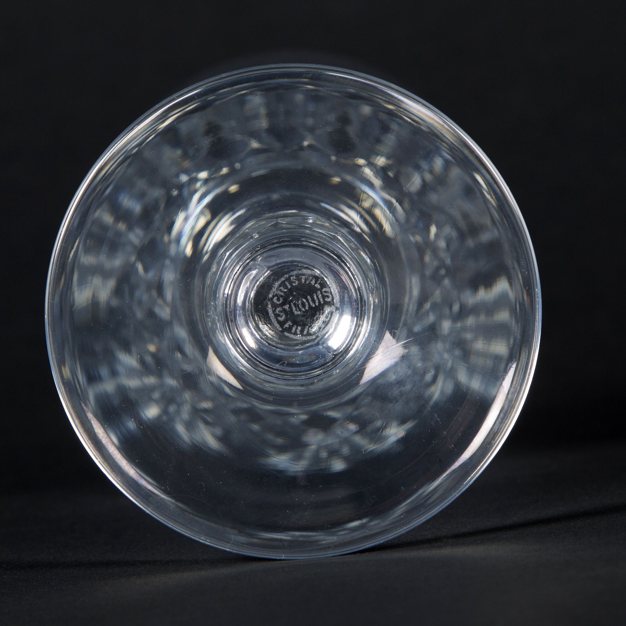 Set of 8 St Louis crystal glasses, Massenet model 1895-1930