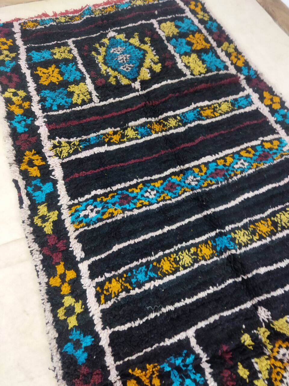 Handmade moroccan berber rug 345 x 110 cm
