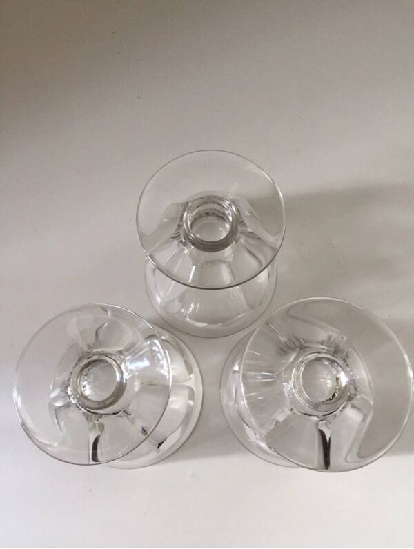 Ensemble de 3 verres Cristal Baccarat Talleyrand