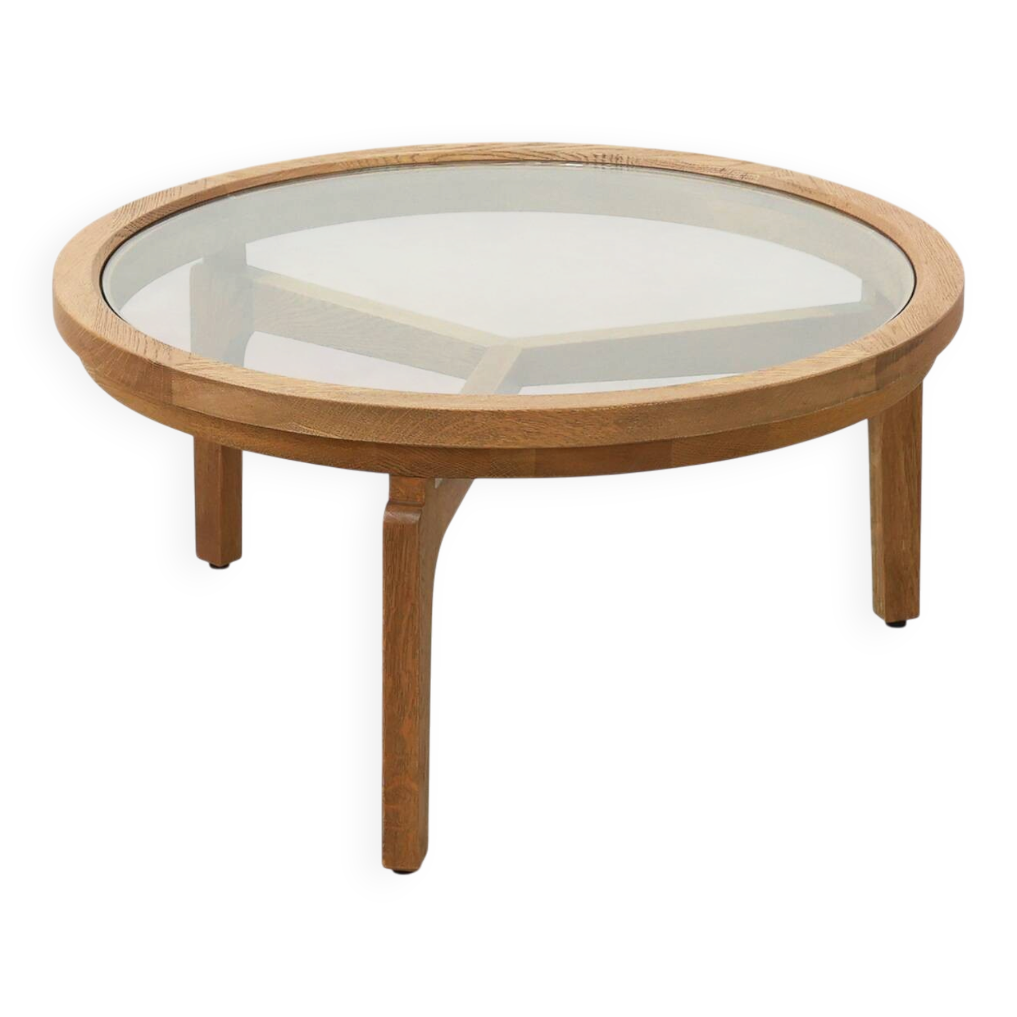 Table basse en bois de cèdre et verre, Italie fin du 20e siècle