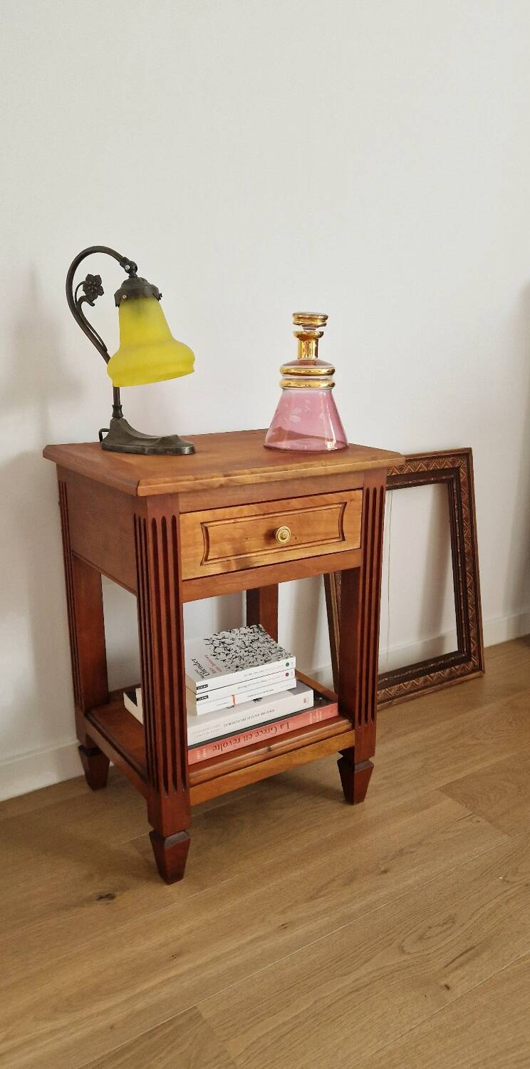 Low cabinet in blond cherry wood, Directoire style