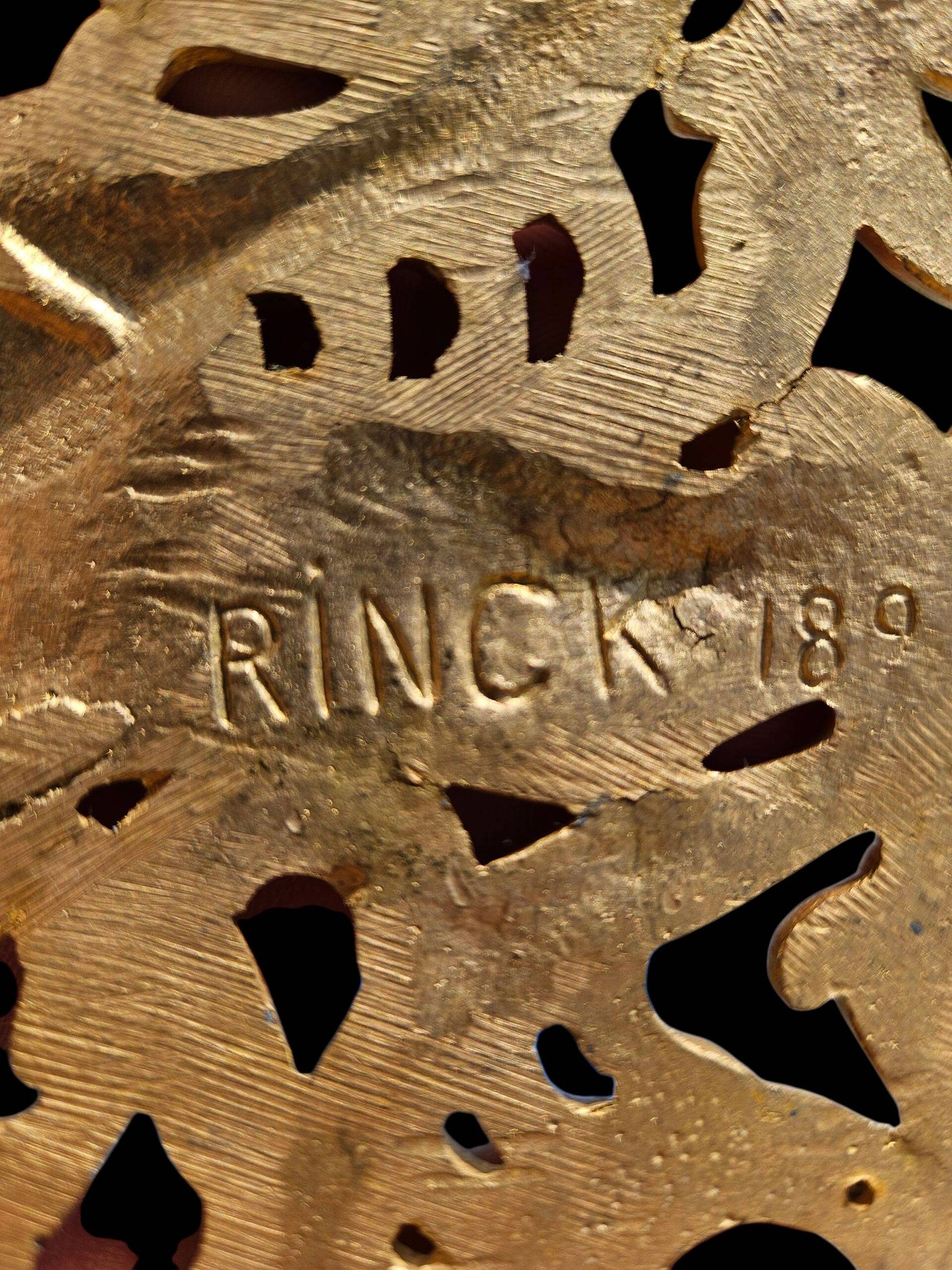 Marquetry and gilded bronze desk signed rinck in paris