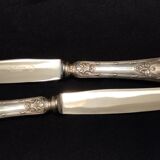 12 silver-plated metal knives by Félix Frères