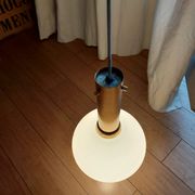Suspension design opaline blanche
