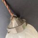 Art Deco molded glass globe pendant light, 1930