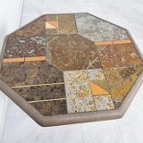 Brutalist slate coffee table, 1970sBrutalist slate coffee table, 1970s