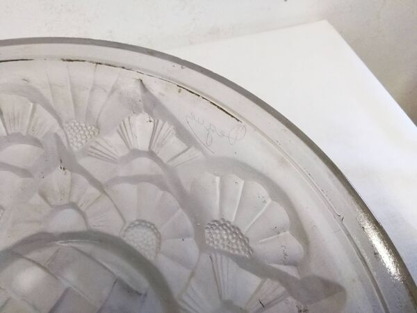 Vasque, Suspension Art Déco Signé DEGUÉ