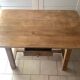 Solid oak table, handcrafted.
