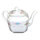 Old Paris porcelain herbal tea pot – hand-painted polychrome decoration, 19th century