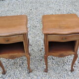 Pair of oak bedside tables