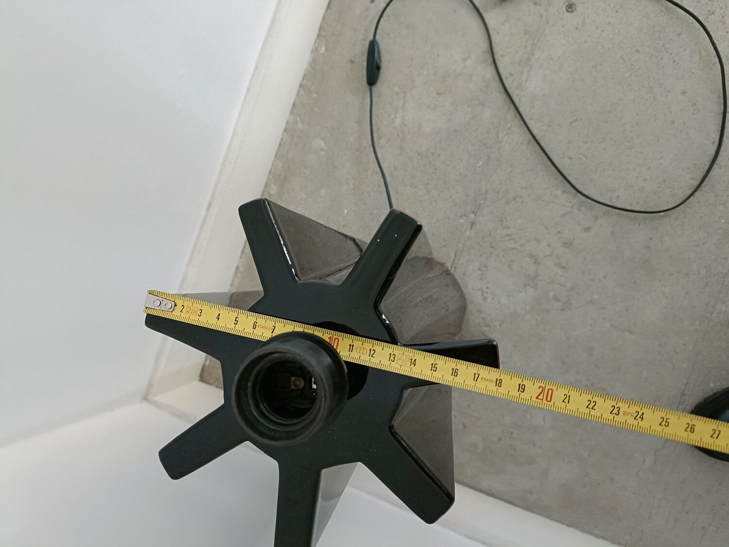 Kostka ceramic lamp base