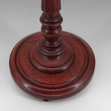 Lampadaire Art Deco en bois sculpté et opaline, France, circa 1925