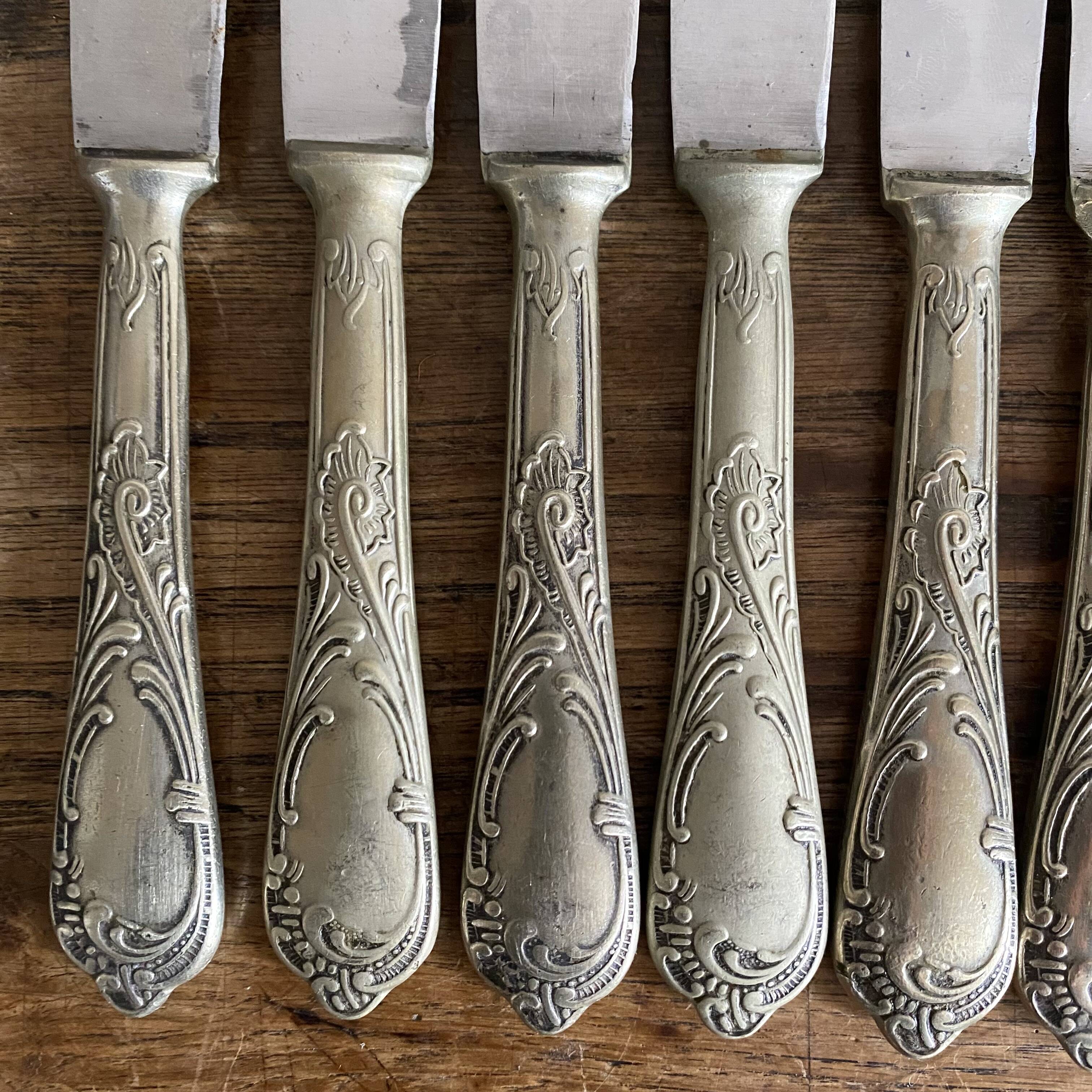 Antique stainless steel knives