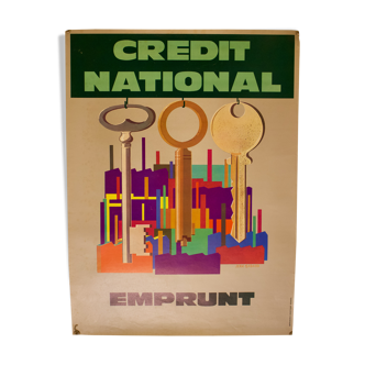 Affiche de Jean Gadaud - emprunt du crédit national pour l'industrie