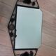 "Art-deco" rose mirror, 90x45cm