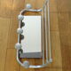 Vintage wall coat rack with mirror