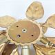 Wonderful pair gilded floral flush mount lights by Hans Kogl