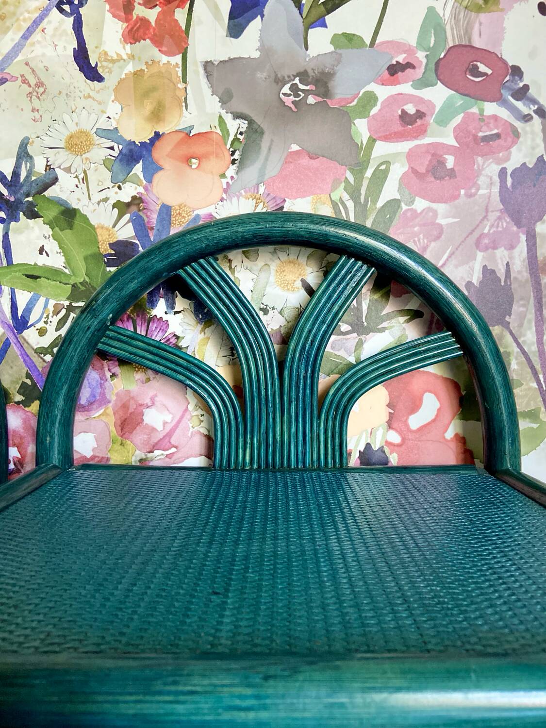 Pair of painted wooden bedside tables - circa 1970.