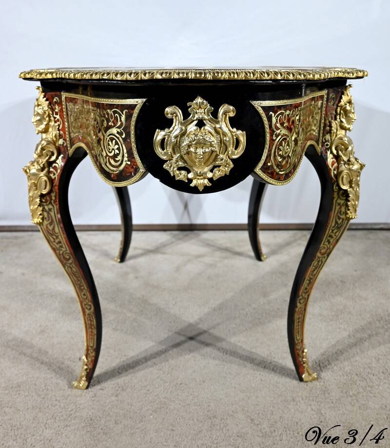 Table d’Apparat en Poirier Noirci, époque Napoléon III – Milieu XIXe