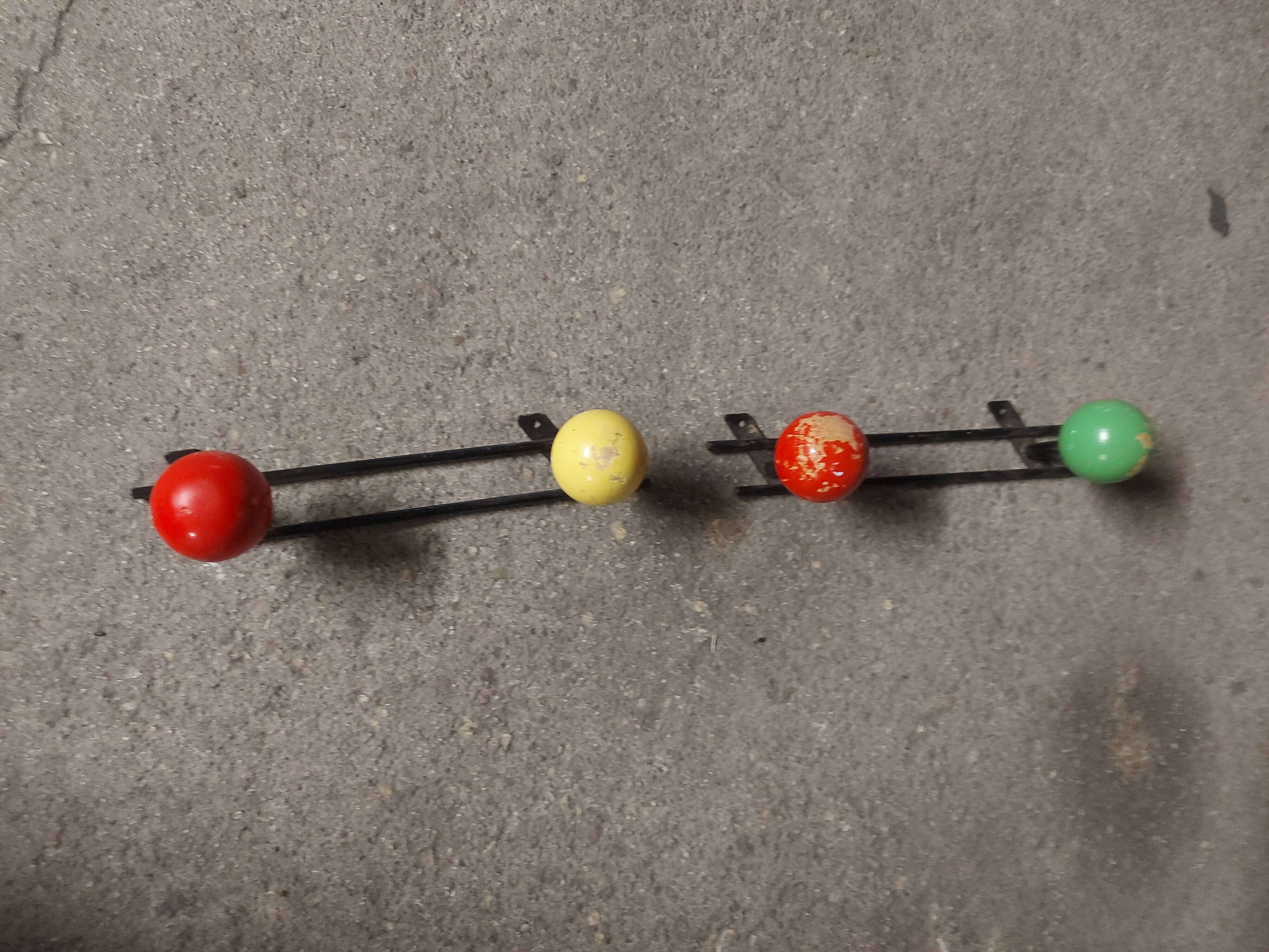 2 vintage coat rack 60