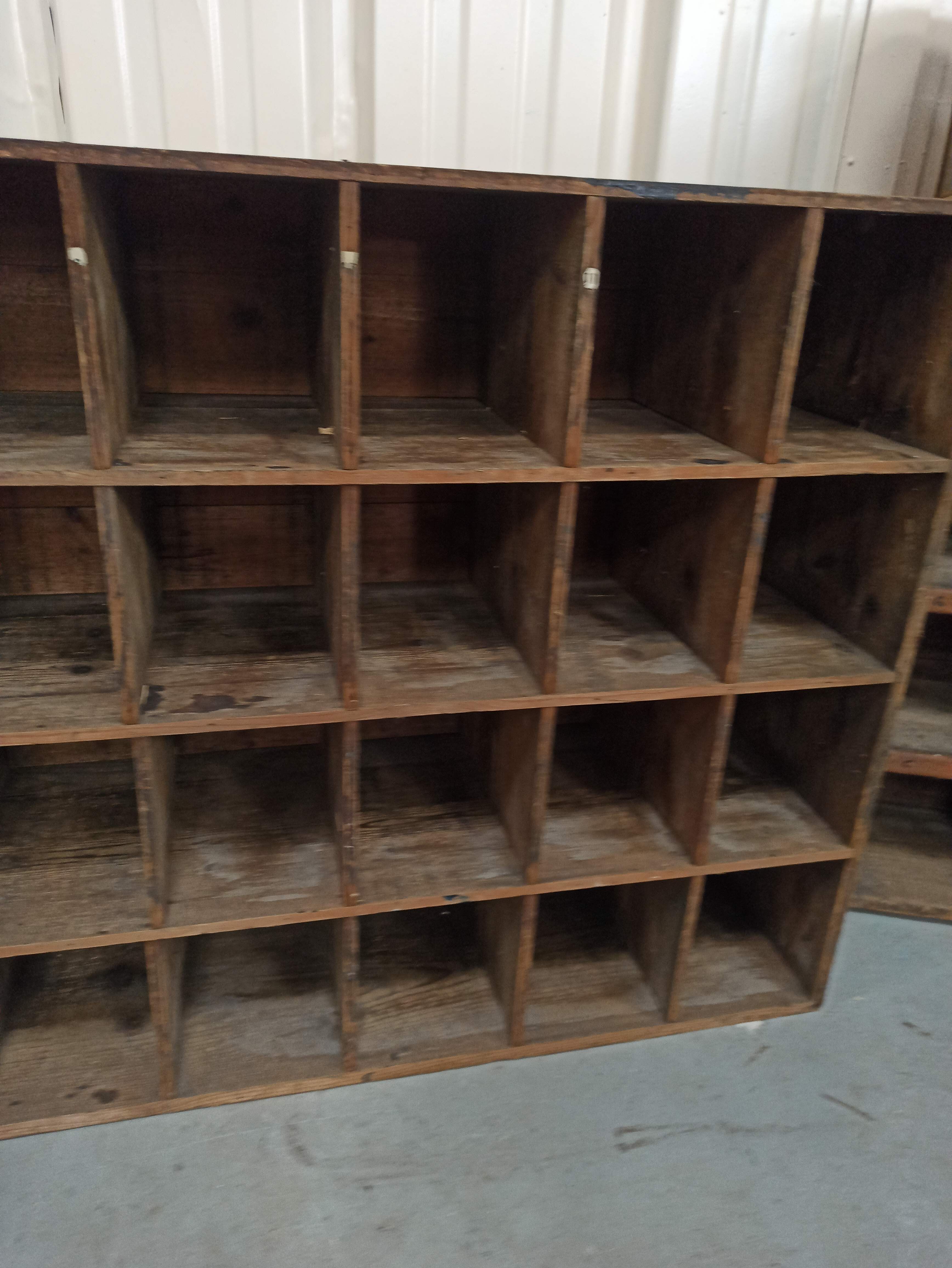 Duo of trade furniture sorting of the post shelf storage