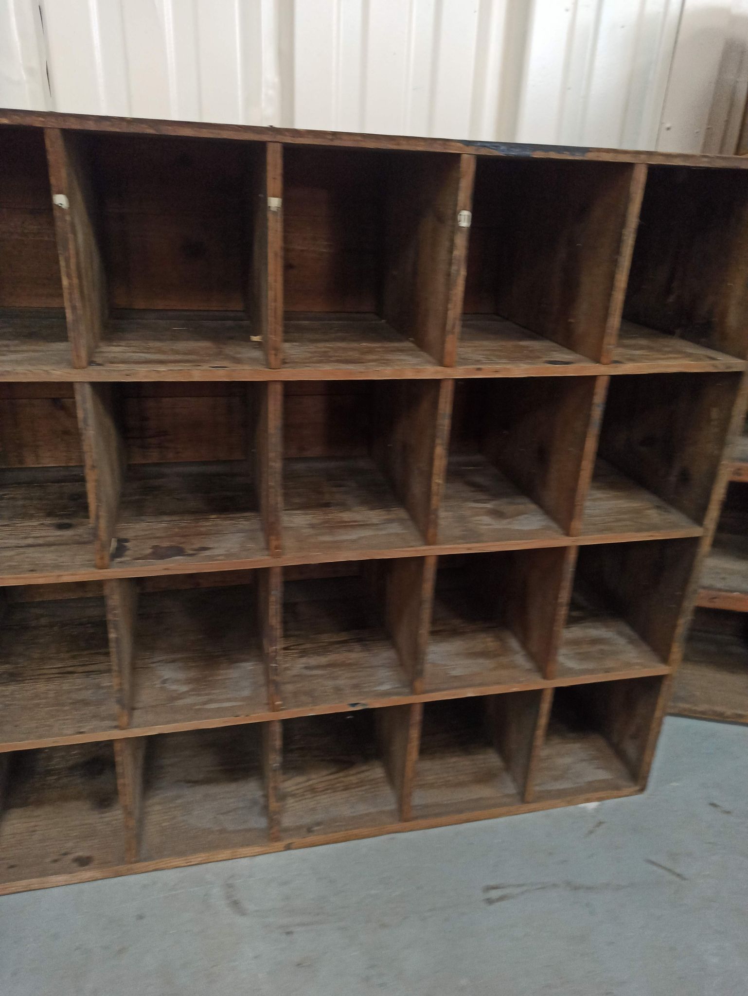 Duo of trade furniture sorting of the post shelf storage