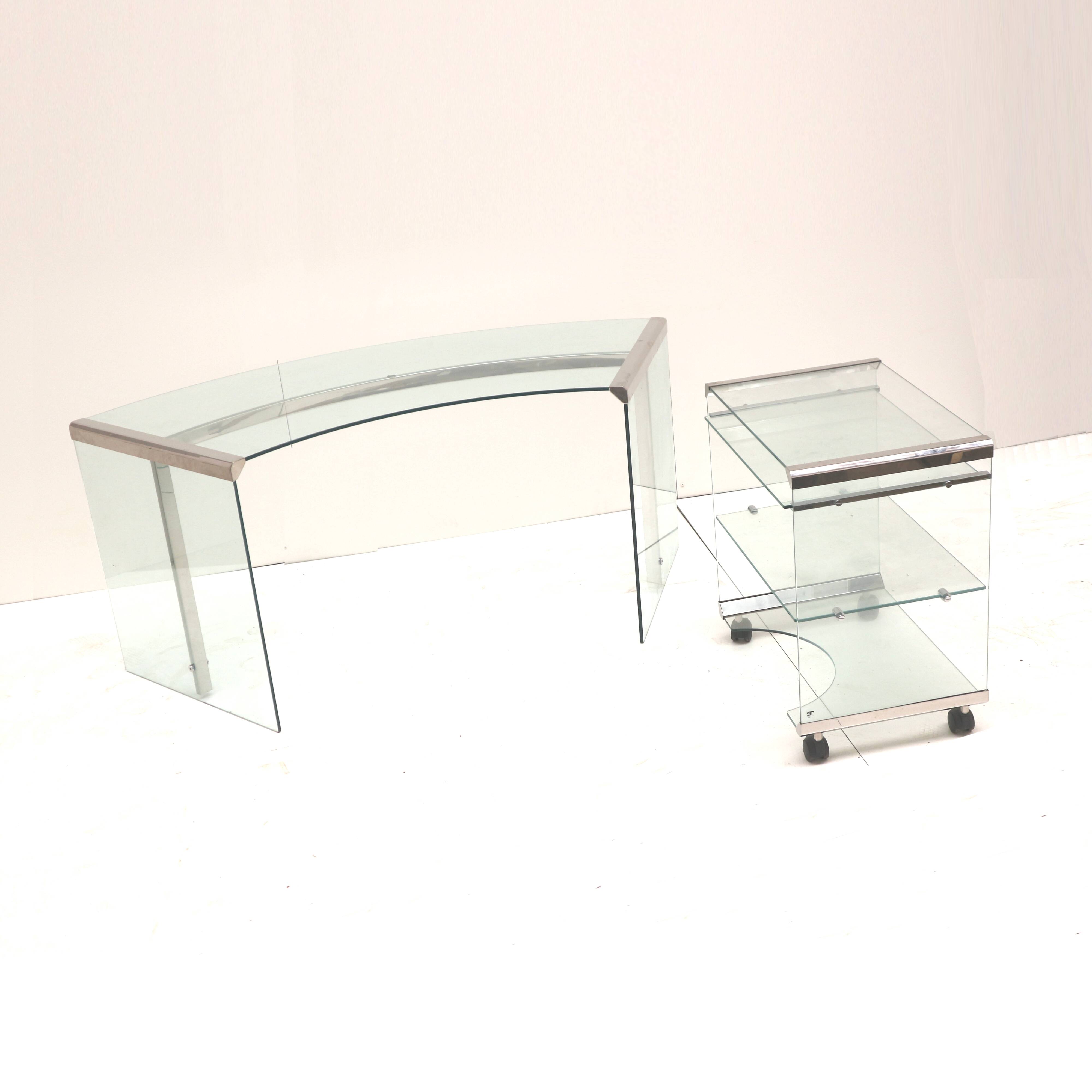 Italian design executive desk designed by Pierangelo Gallotti