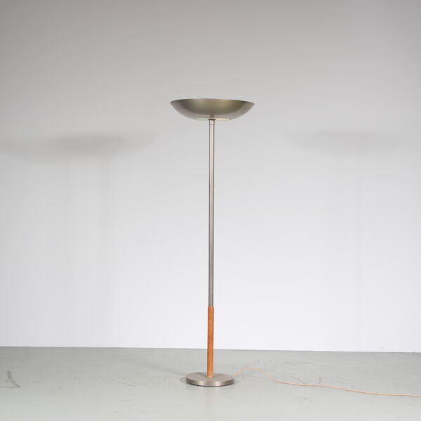 Lampadaire Uplighter des années 1930 des Pays-Bas