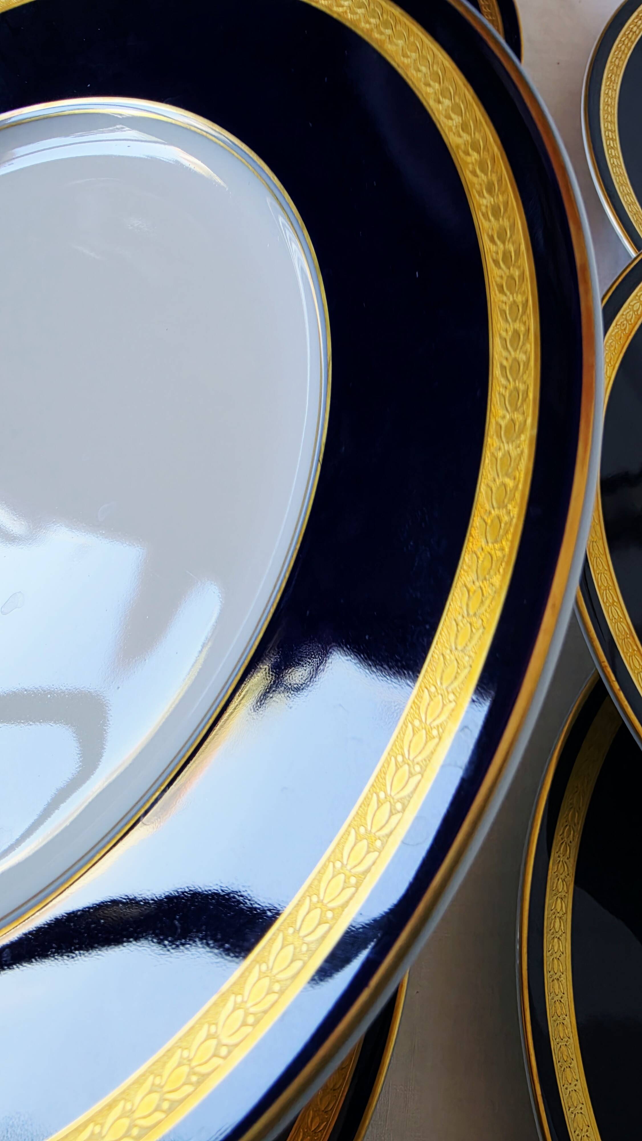 Service de 6 assiettes plates Rosenthal Classic Rose