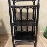 Black rattan shelf