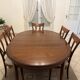 Table et chaises en merisier style Louis Philipe