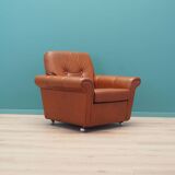 Leather armchair, Danish design, 1960s, production: Denmark