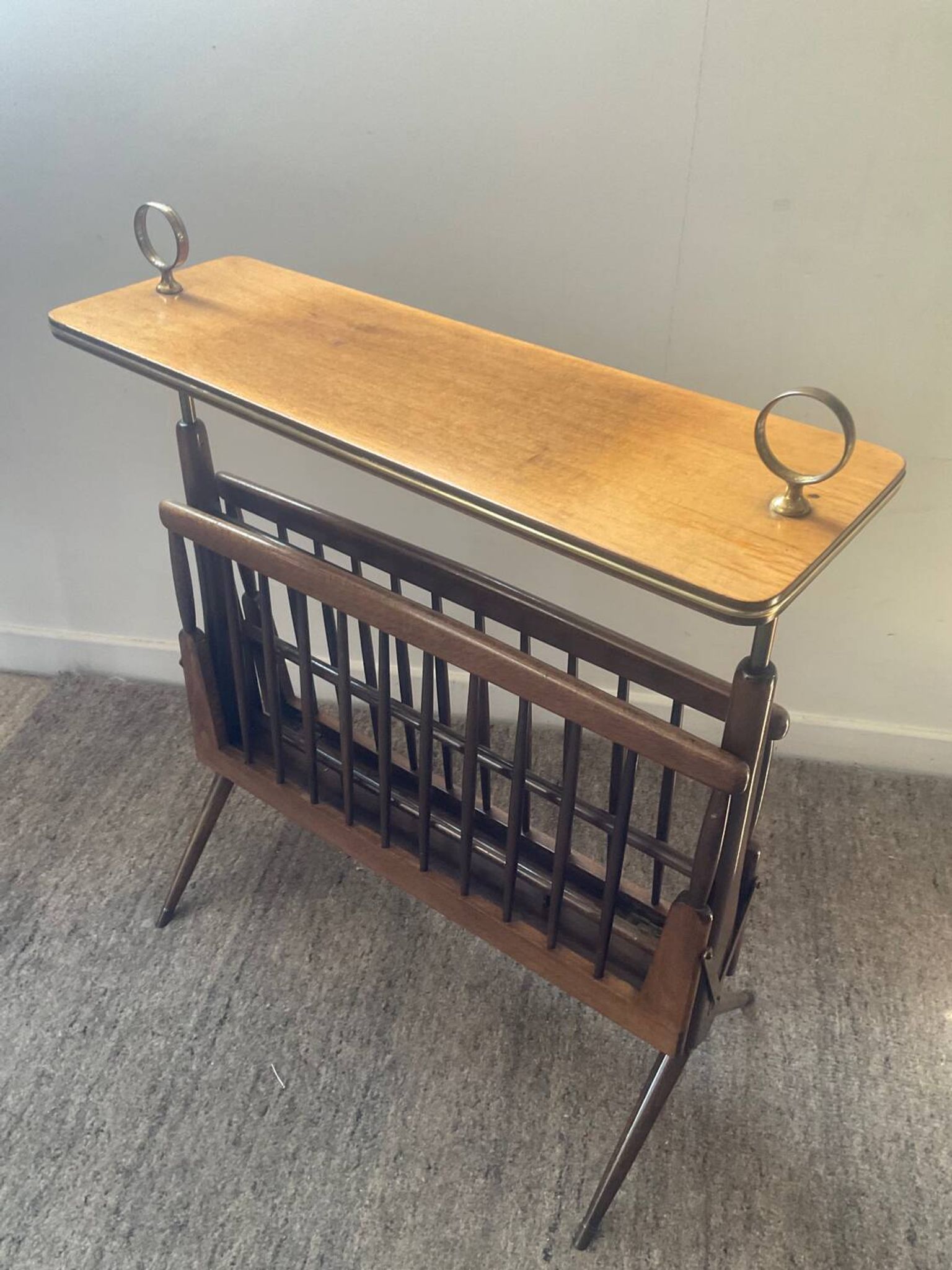 Folding magazine rack attributed to Ico Parisi-Italy from the 1950s