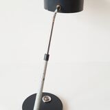 Lampe de bureau gris foncé en tôle et tôle perforée 1950 1960 vintage 50's 60's