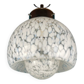 Mid-Century White Murano Suspension, Italy, 1960s